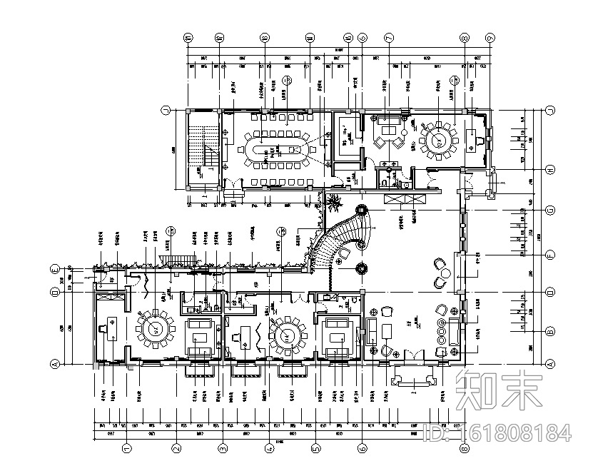 云间柏庐会所空间设计施工图（附效果图）cad施工图下载【ID:161808184】