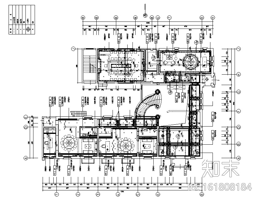 云间柏庐会所空间设计施工图（附效果图）cad施工图下载【ID:161808184】