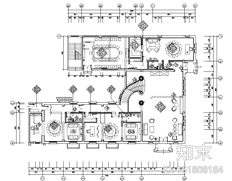 云间柏庐会所空间设计施工图（附效果图）cad施工图下载【ID:161808184】