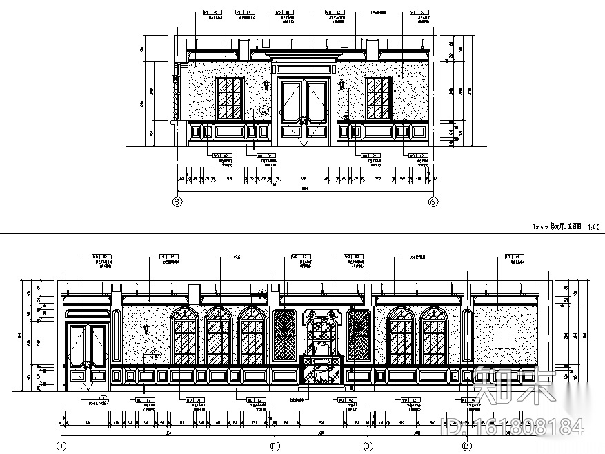 云间柏庐会所空间设计施工图（附效果图）cad施工图下载【ID:161808184】