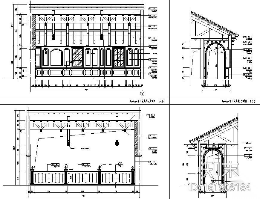 云间柏庐会所空间设计施工图（附效果图）cad施工图下载【ID:161808184】