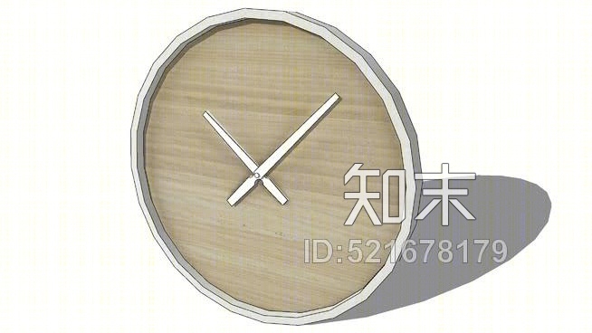 木制时钟DSU模型下载【ID:521678179】