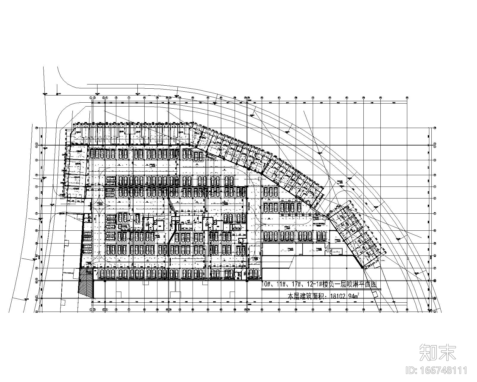 贵州省某县城拆迁安置房给排水施工图cad施工图下载【ID:166748111】