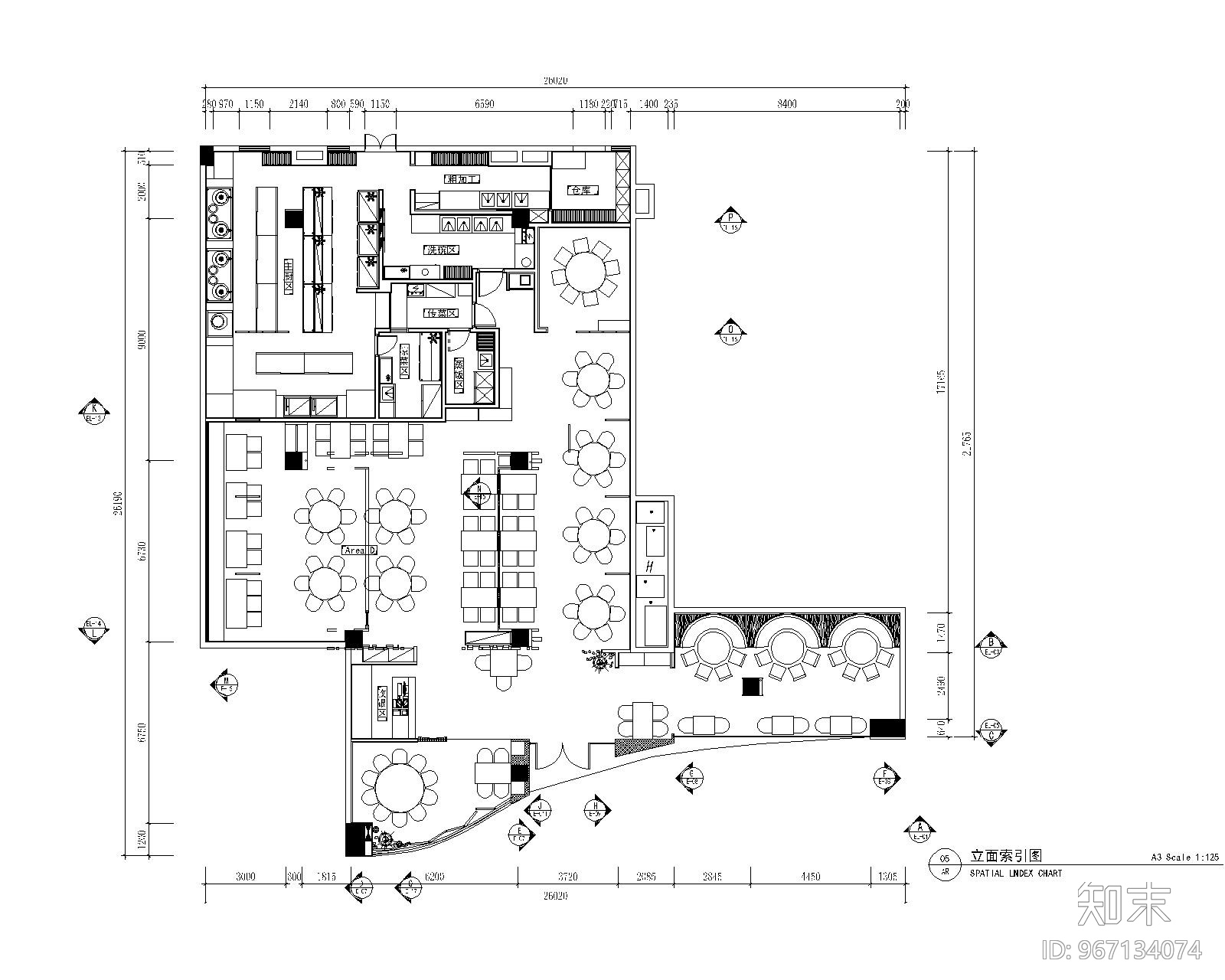 [福建]中式--鑫客家万达店经典客家菜馆施工图+效果图cad施工图下载【ID:967134074】