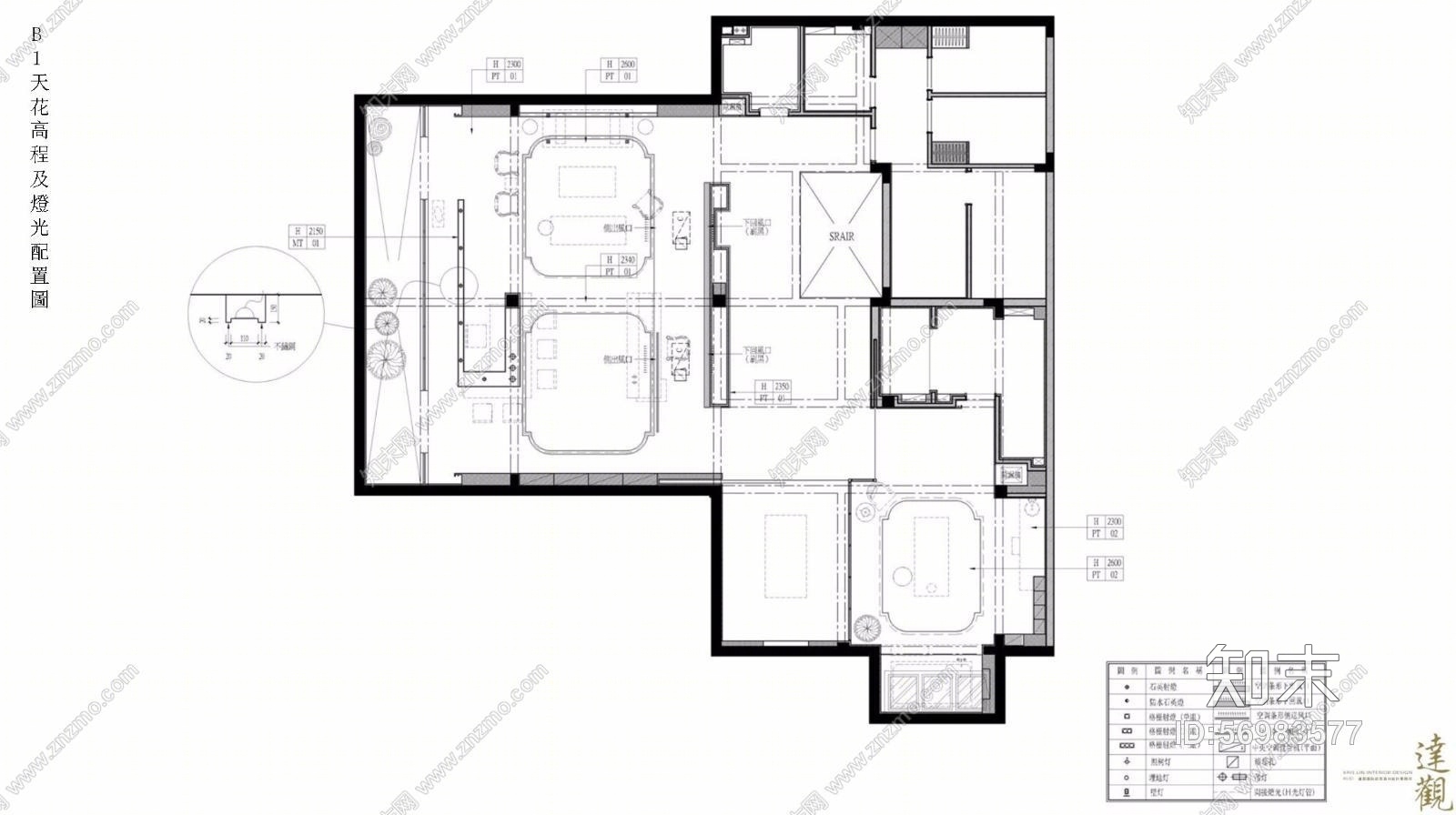 达观-中信青浦区朱家角別墅样板房cad施工图下载【ID:56983577】