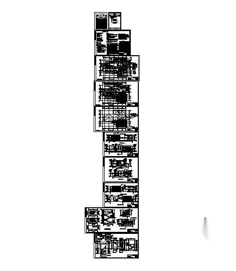 [湖北]某职业技术学院培训中心-餐饮中心建筑施工图cad施工图下载【ID:164866117】