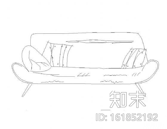 沙发立面图块集cad施工图下载【ID:161852192】