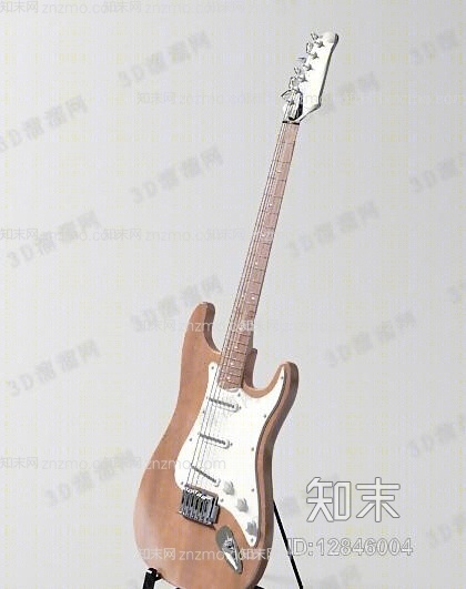 木艺吉他3D模型下载【ID:12846004】