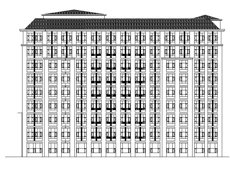 [深圳]高层框架结构护理医生活楼建筑施工图（含效果图...cad施工图下载【ID:151584167】