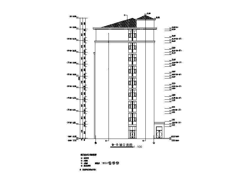 [深圳]高层框架结构护理医生活楼建筑施工图（含效果图...cad施工图下载【ID:151584167】