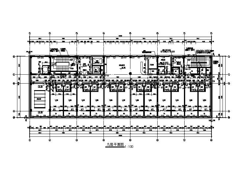 [深圳]高层框架结构护理医生活楼建筑施工图（含效果图...cad施工图下载【ID:151584167】