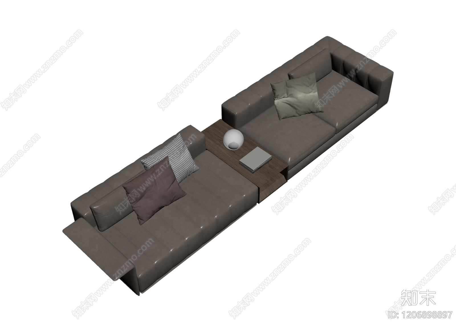 模块化沙发组合3D模型下载【ID:1206898897】