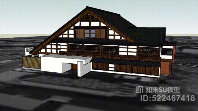 （リストランテ花門卡蒙餐厅（餐厅）！）SU模型下载【ID:522467418】