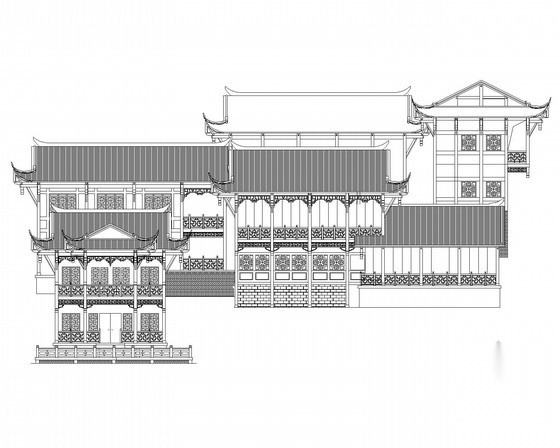 [重庆]某园博会巴渝园2号院建筑方案图（含效果图）cad施工图下载【ID:165160180】