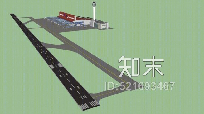 现代餐厅SU模型草图