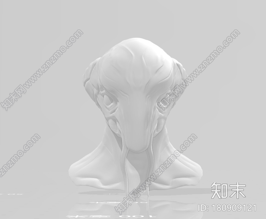 外星人头部113d打印模型下载【ID:180909121】