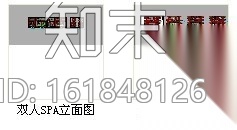 养生会所双人SPA室装修图cad施工图下载【ID:161848126】