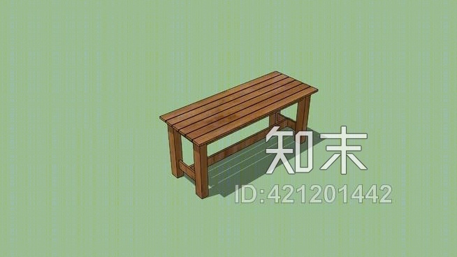 户外小桌子或长凳SU模型下载【ID:421201442】