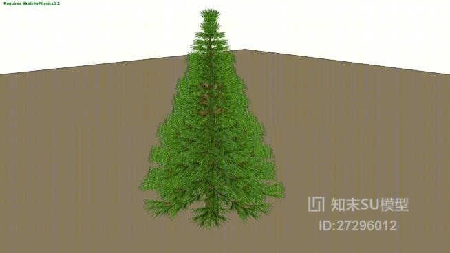 3D圣诞树SU模型下载【ID:27296012】