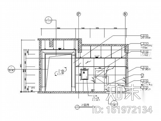 酒店宴会厅入口设计施工图cad施工图下载【ID:161972134】