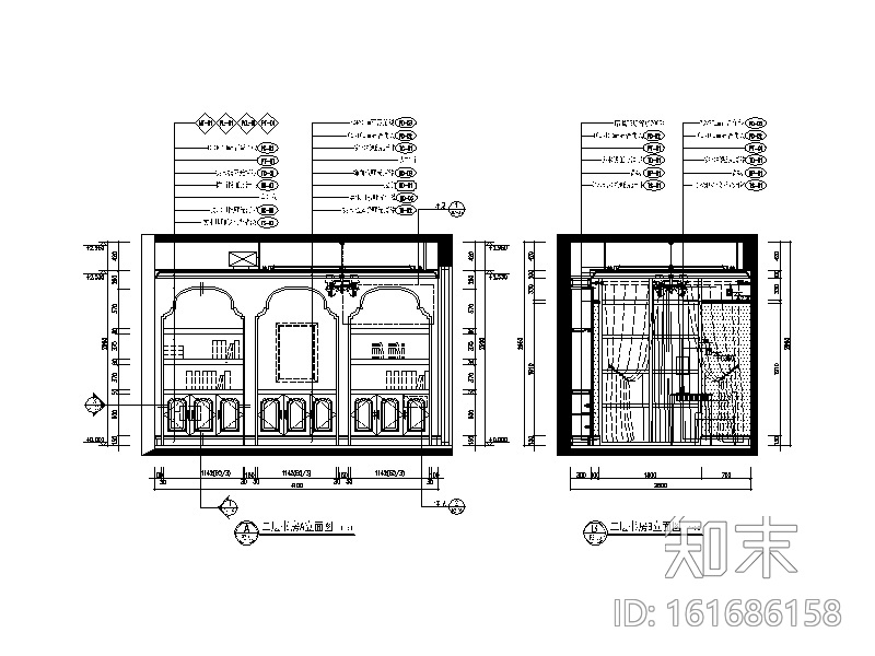 地中海别墅设计CAD施工图（含效果图、软装方案）cad施工图下载【ID:161686158】