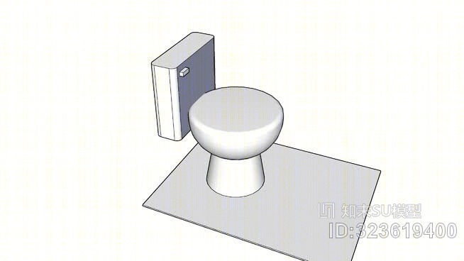 标准厕所SU模型下载【ID:323619400】