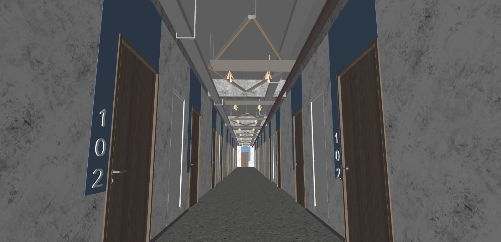 现代其他学校空间SU模型下载【ID:1216038391】