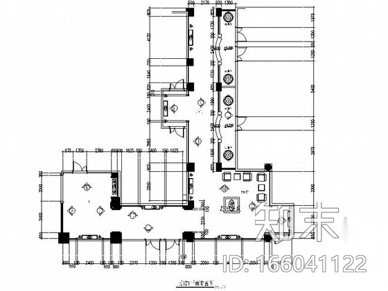 商务会所豪华过道装饰设计图cad施工图下载【ID:166041122】