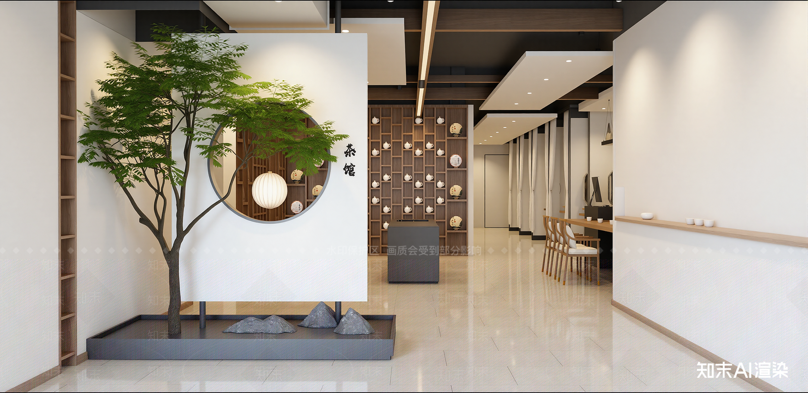 新中式其他店铺SU模型下载【ID:1215957962】