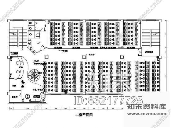 网吧平面装修设计cad施工图下载【ID:832177725】