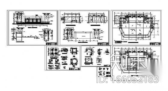 重庆渝北广场景观施工图cad施工图下载【ID:166052183】