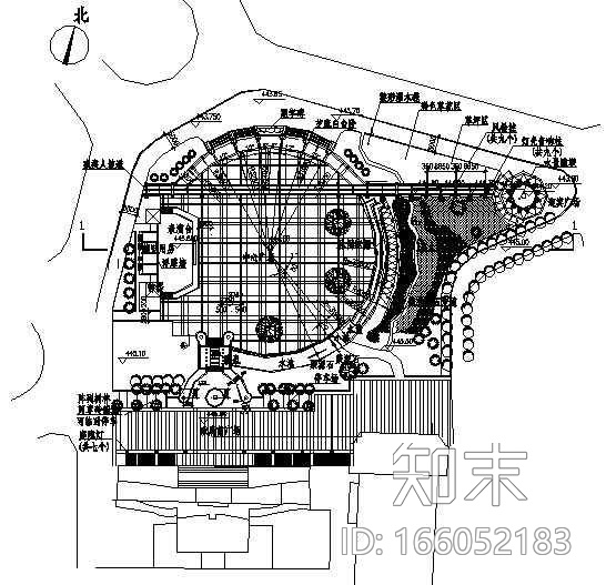 重庆渝北广场景观施工图cad施工图下载【ID:166052183】