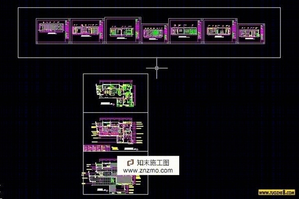 现代风格施工图绘制施工图下载【ID:36930662】