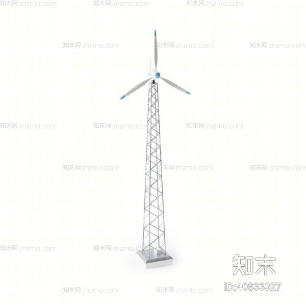 风力发电机3D模型下载【ID:40833327】