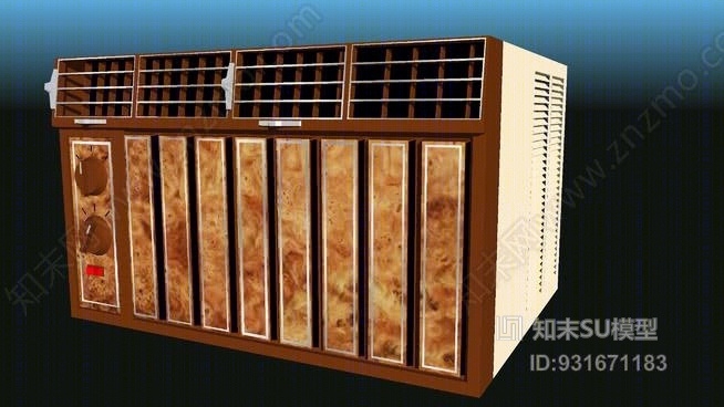 红鹰®房间空调器基本模型SU模型下载【ID:931671183】