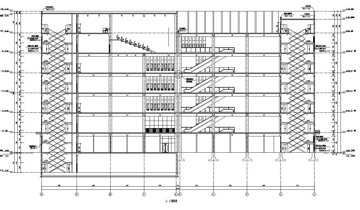 [宁夏]多层现代风格农贸市场建筑施工图（含效果图及全专...cad施工图下载【ID:151482129】
