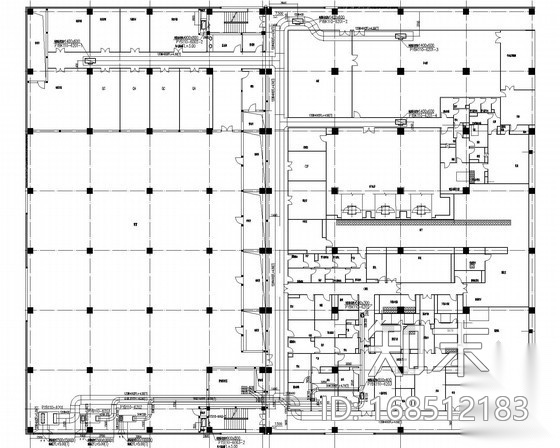 [河北]大型生产厂房暖通空调全套系统设计施工图（流程图...施工图下载【ID:168512183】