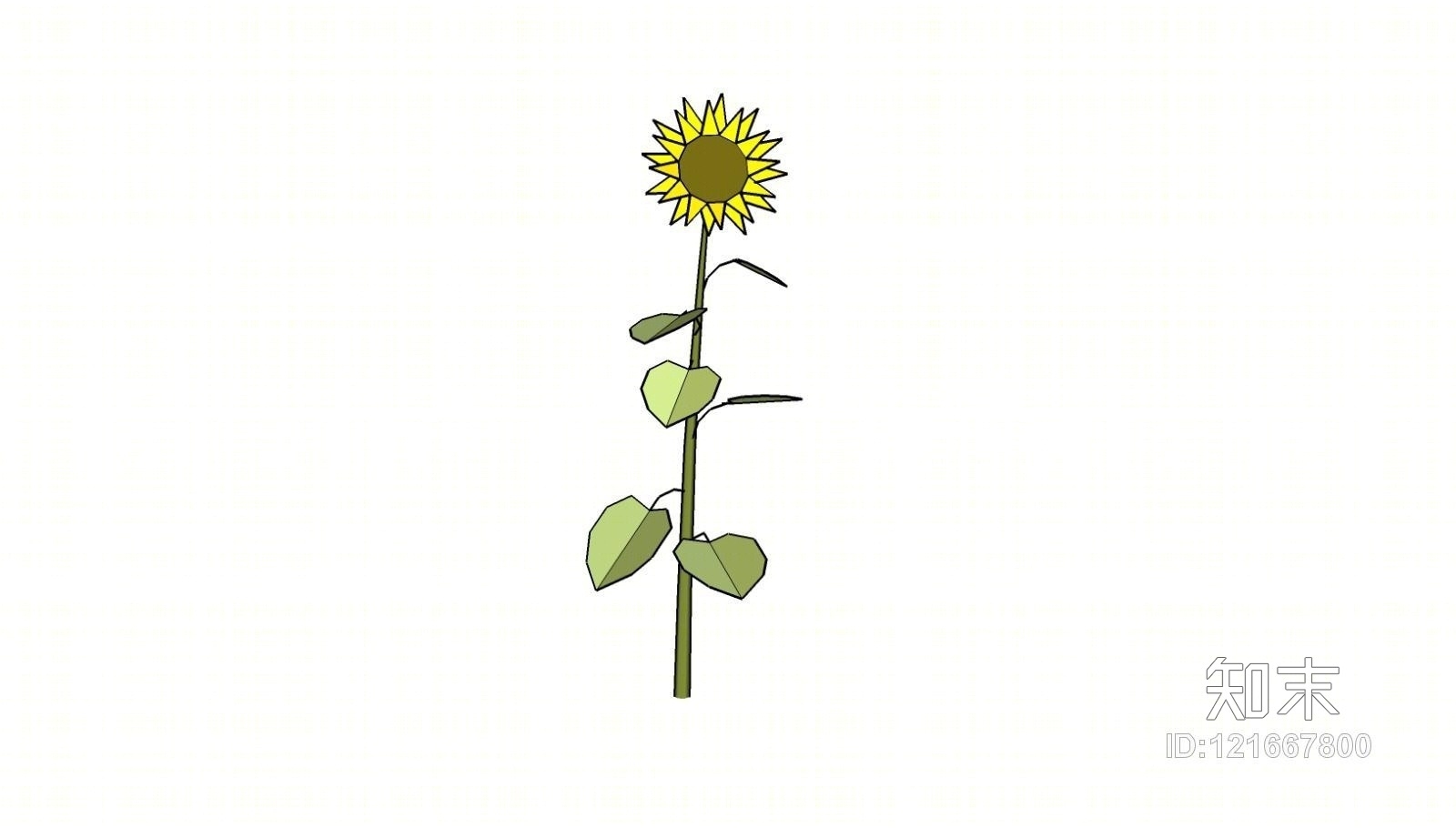 向日葵SU模型下载【ID:121667800】
