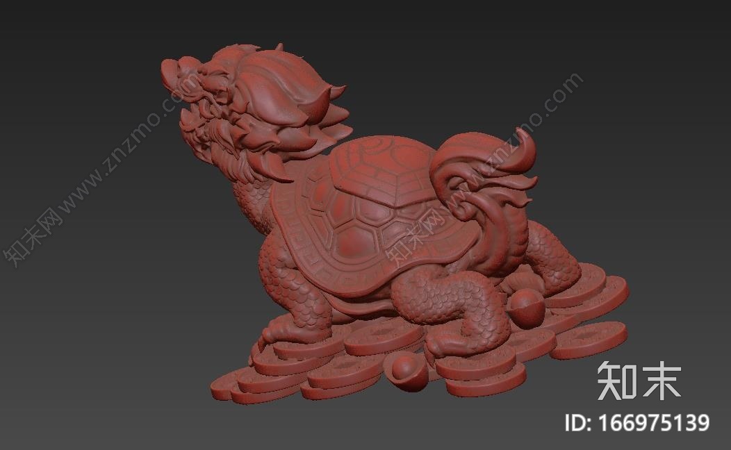 龙龟神像CG模型下载【ID:166975139】