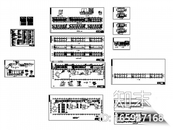 [长沙]某小区车库、管理用房建筑施工图cad施工图下载【ID:165947168】