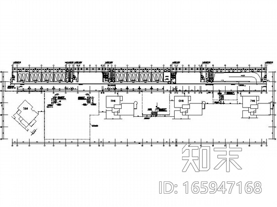 [长沙]某小区车库、管理用房建筑施工图cad施工图下载【ID:165947168】