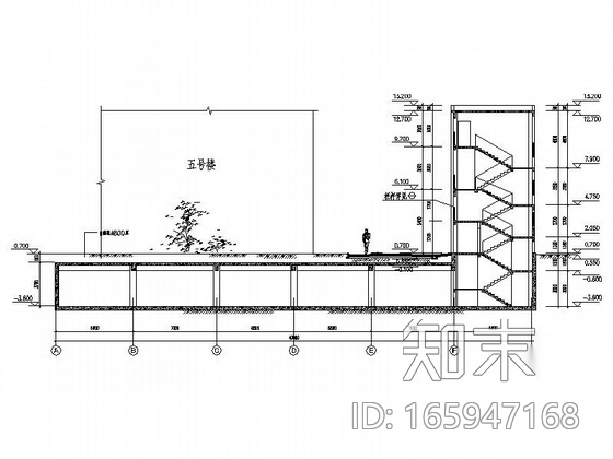 [长沙]某小区车库、管理用房建筑施工图cad施工图下载【ID:165947168】