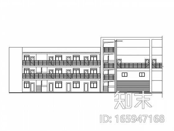 [长沙]某小区车库、管理用房建筑施工图cad施工图下载【ID:165947168】