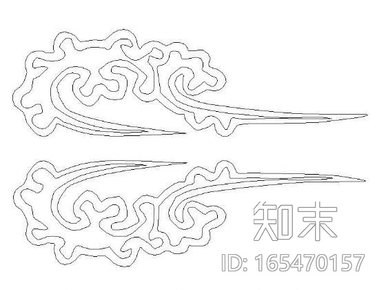 云纹装饰图案cad施工图下载【ID:165470157】