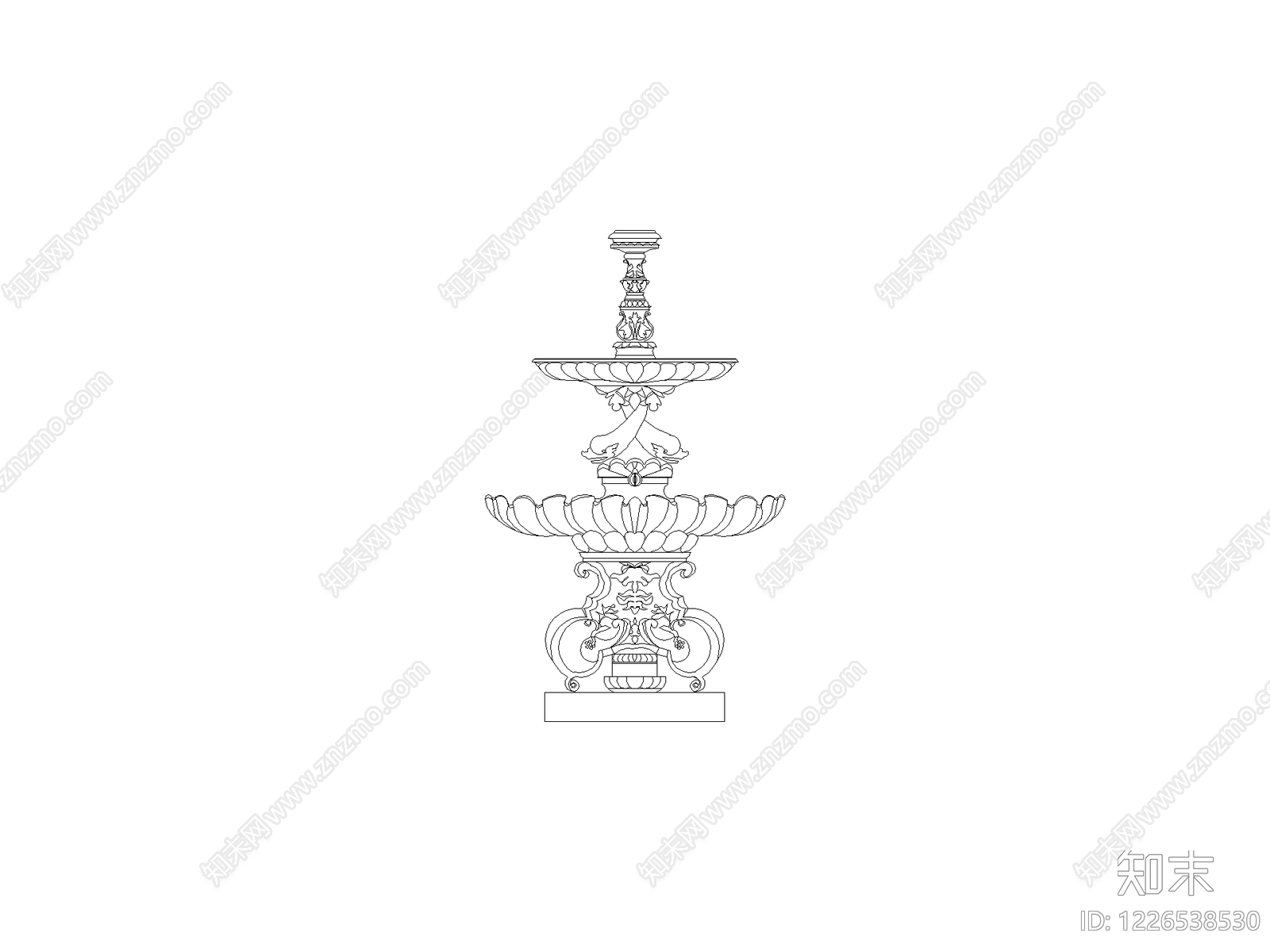 雕塑装饰构件CAD图纸