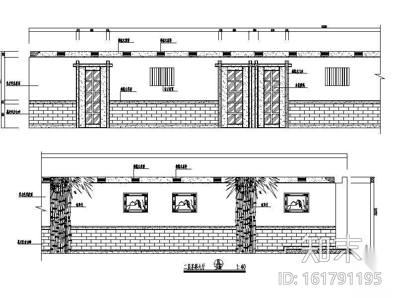 600平米茶楼装饰设计图cad施工图下载【ID:161791195】