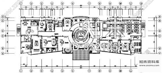 施工图某六层办公楼装修图cad施工图下载【ID:532105816】