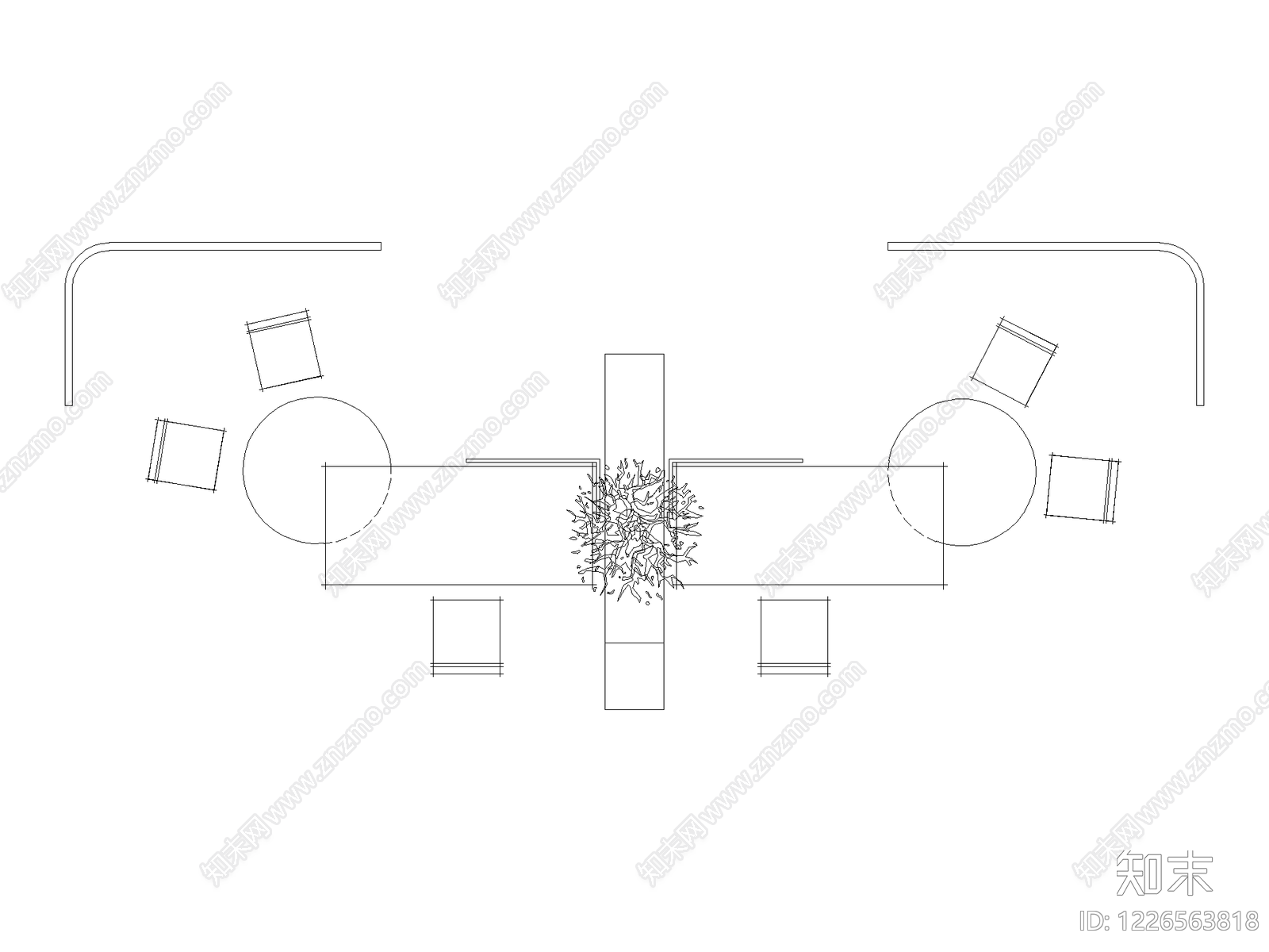 桌子cad施工图下载【ID:1226563818】