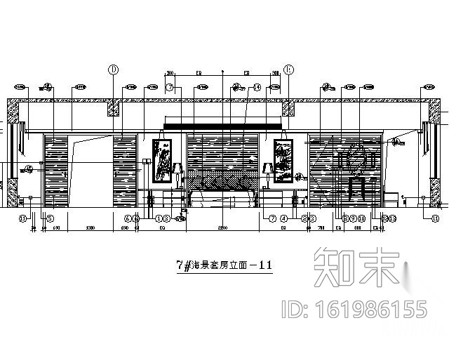 五星级酒店海景房施工图cad施工图下载【ID:161986155】