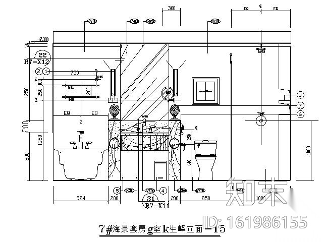 五星级酒店海景房施工图cad施工图下载【ID:161986155】
